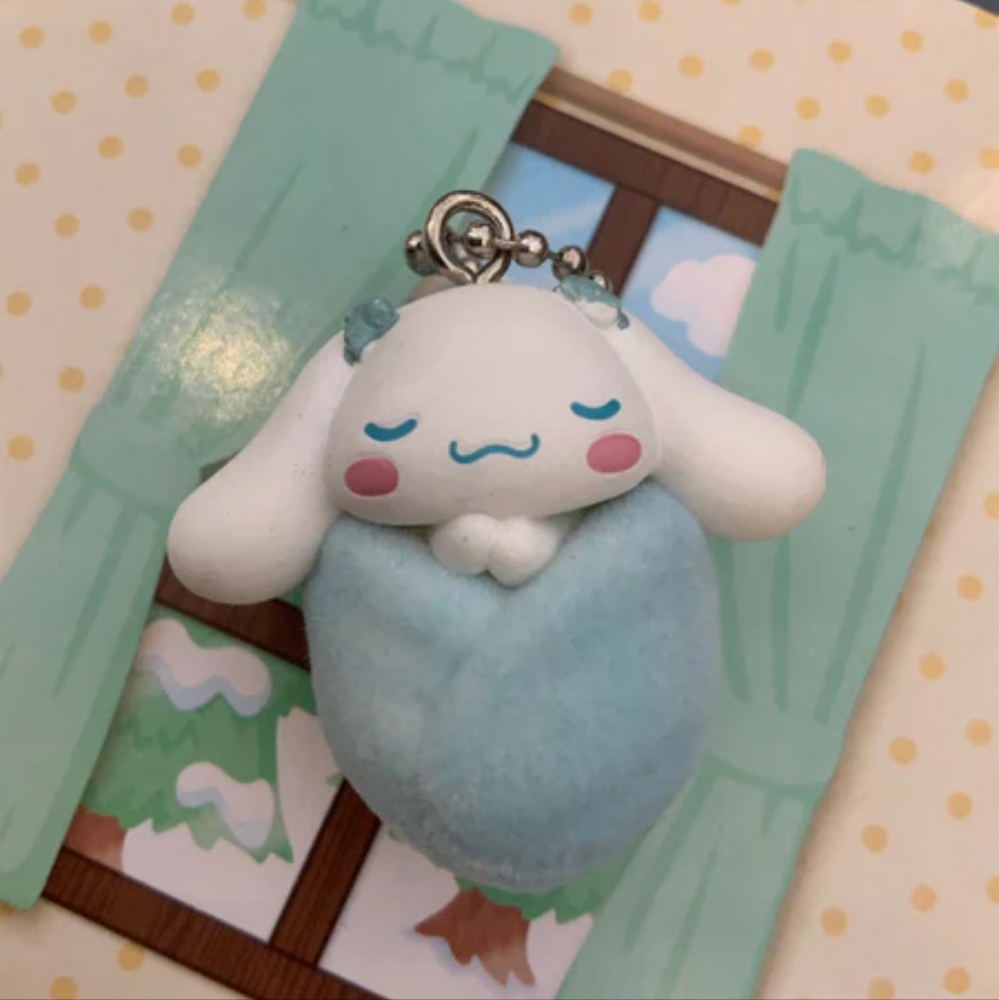Cinnamoroll Sleeping Baby Keychain